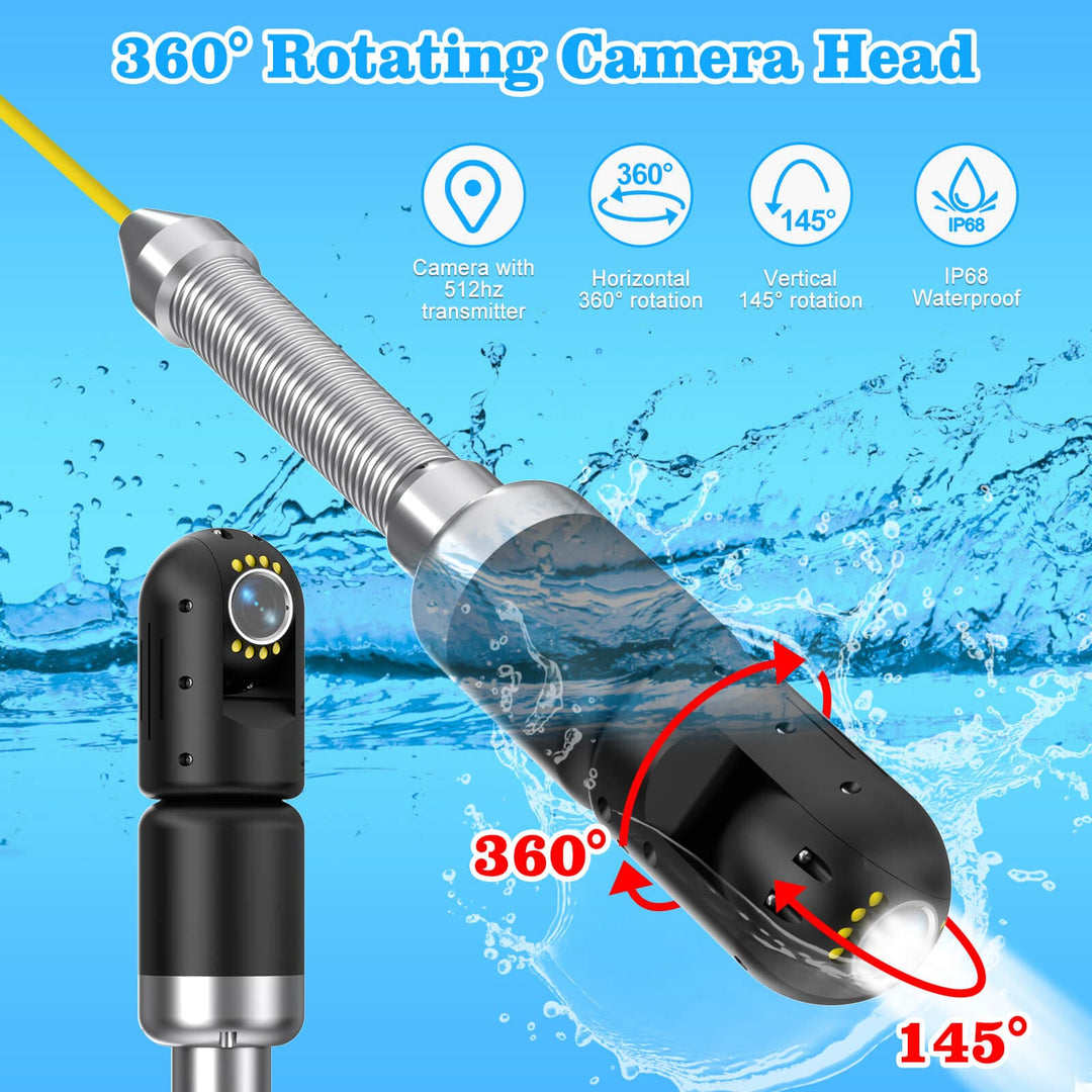 An application scenario or product detail of sewer inspection camera with rotating camera - Image 10