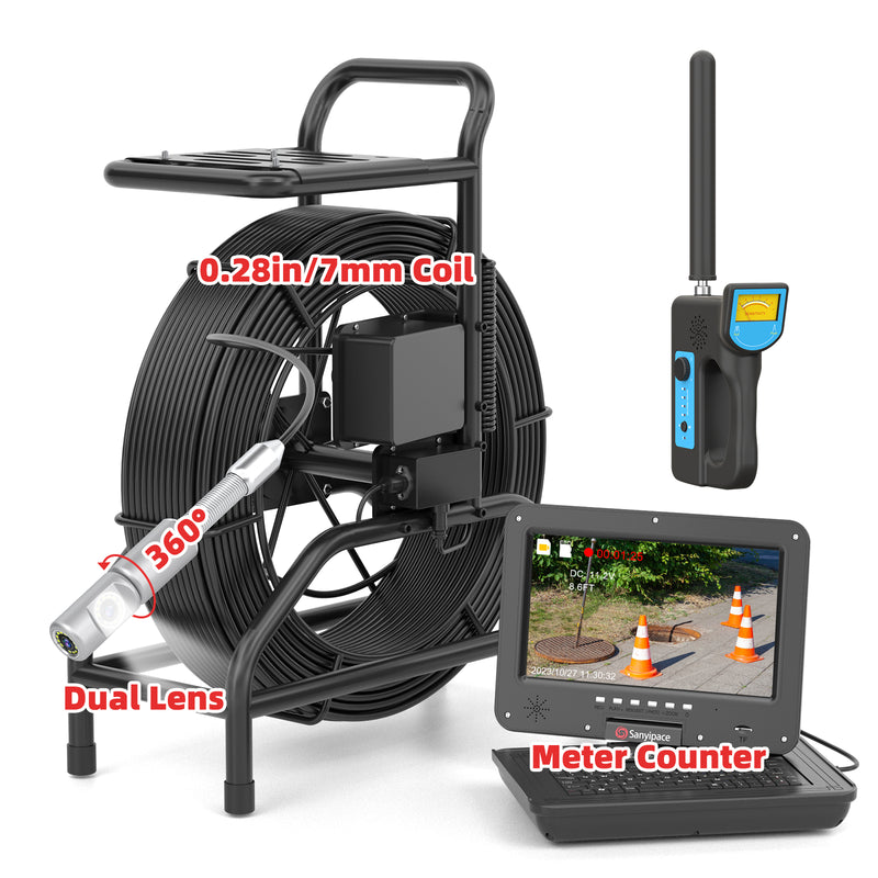 An application scenario or product detail of sewer inspection camera with rotating camera - Image 12