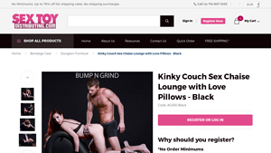 Sextoy Distributing - Kinky Couch Sex Chaise Lounge