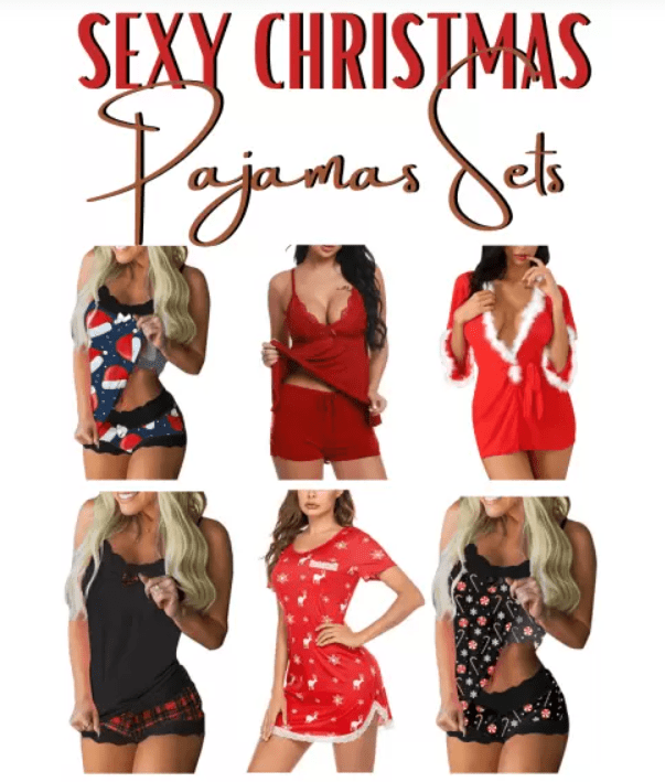 An application scenario or product detail of sexy christmas pajamas - Image 12