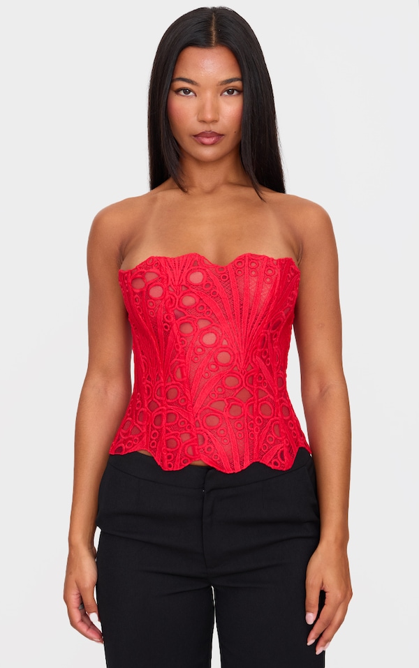 An application scenario or product detail of sexy red tops - Image 19