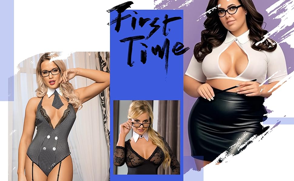 An application scenario or product detail of sexy teacher costume - Image 15