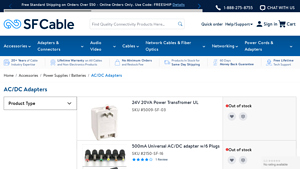 SF Cable - AC/DC Adapters & Power Inverters