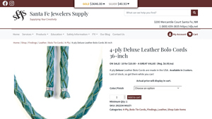 SFJS - 4-Ply Deluxe Leather Bolo Cords