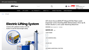 SFX - Auto Focus 80W Mopa Fiber Laser Engraver
