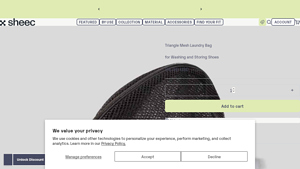 Sheec - Triangle Mesh Laundry Bag