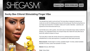 Shegasm Toys - Sucky Bee Clitoral Stimulating Finger Vibe
