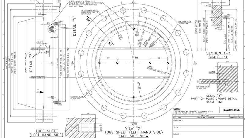An application scenario or product detail of shell and tube heat exchanger drawing - Image 12