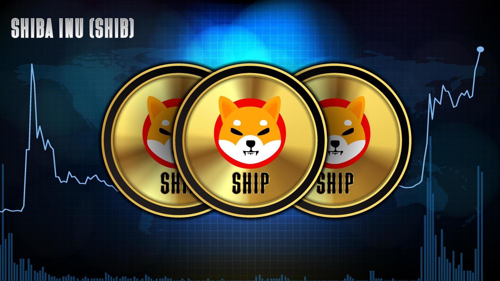 Featured image for shiba inu coin - abstract futuristic technology ...