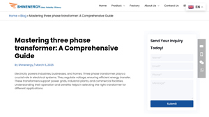 ShinEnergy - Three-Phase Transformers