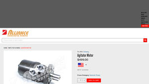 Alliance Concrete Pumps - Agitator Motor