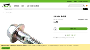 Arctic Cat - Union Bolt