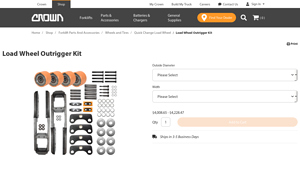 Crown - Load Wheel Outrigger Kit