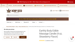Earthly Body - Edible Massage Candle