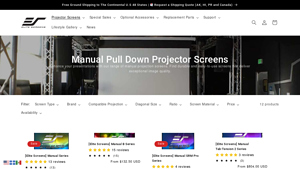 Elite Screens - Manual Pull Down Projector Screens