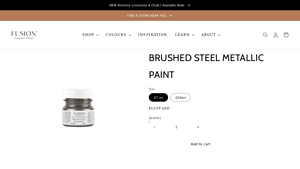 Fusion Mineral Paint - Brushed Steel Metallic
