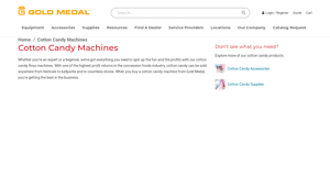 Gold Medal - Cotton Candy Machines