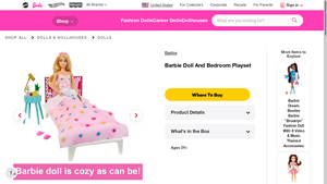 Mattel - Barbie Doll and Bedroom Playset