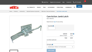 MBCI - Cam Action Jamb Latch