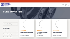 Tungsten - Pure Tungsten Bars and Rods