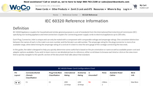 World Cord Sets - IEC 60320 Power Cords & Adapters