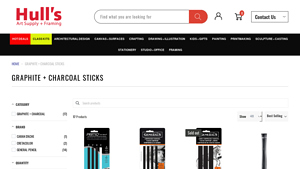 General Pencil - PRIMO COMPRESSED CHARCOAL STICKS SET/4