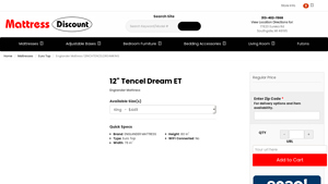 Englander Mattress - 12INCHTENCELDREAMKING