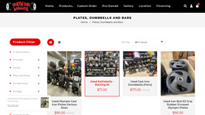 Show Me Weights - Used Rubber Hex Dumbbells
