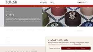 SHUKR - Kufi Hats