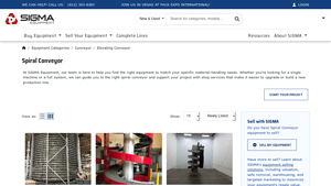 SIGMA Equipment - Spiral Conveyors