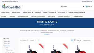 Signals Online - 8 Inch Diameter LED Traffic Light Signal