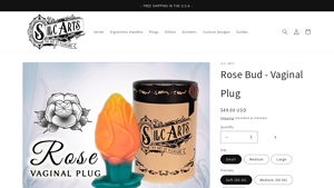 Silcarts - Rose Bud Vaginal Plug