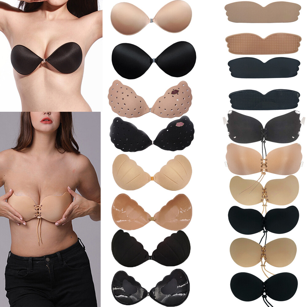 An application scenario or product detail of silicone breast skincare invisible strapless bra - breathable - Image 3