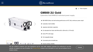 Silverstone - GM800 2U Gold Power Supply