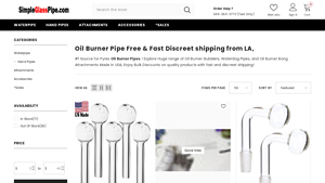 Simple Glass Pipe - Oil Burner Pipe