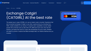 Screenshot of Exchange Catgirl (CATGIRL) At the best rate - SimpleSwap
