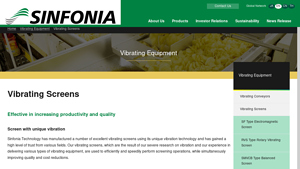 Sinfonia Technology - Vibrating Screens