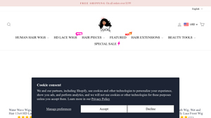 Sisdore - Water Wave Lace Front Wigs