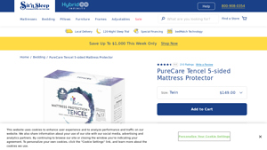 PureCare - Tencel 5-Sided Mattress Protector