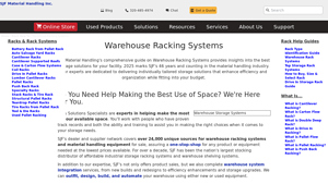 SJF Material Handling - Warehouse Racking Systems