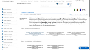 SKS Bottle - Green Glass Wholesale Solutions