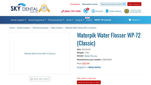 Water Pik - Waterpik Water Flosser WP-72