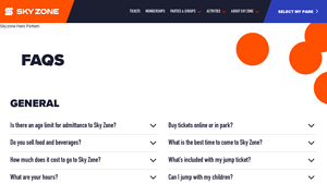 Sky Zone - Trampoline Park Attractions