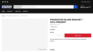 Slick Locks - PROMASTER Blade Bracket