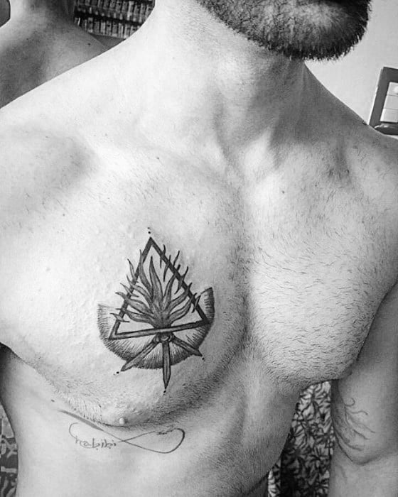 An application scenario or product detail of small chest tattoos for men - Image 4