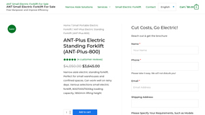 ANT-Plus - Electric Standing Forklift