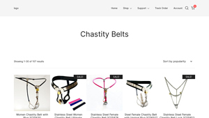 SMBSM - Women Chastity Belt with Plug SQ15630