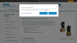SMC - PVQ30 Compact Proportional Solenoid Valves