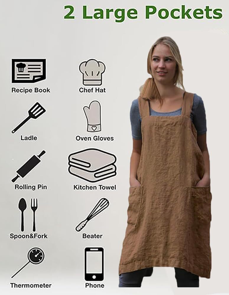 An application scenario or product detail of smock apron plus size - Image 6
