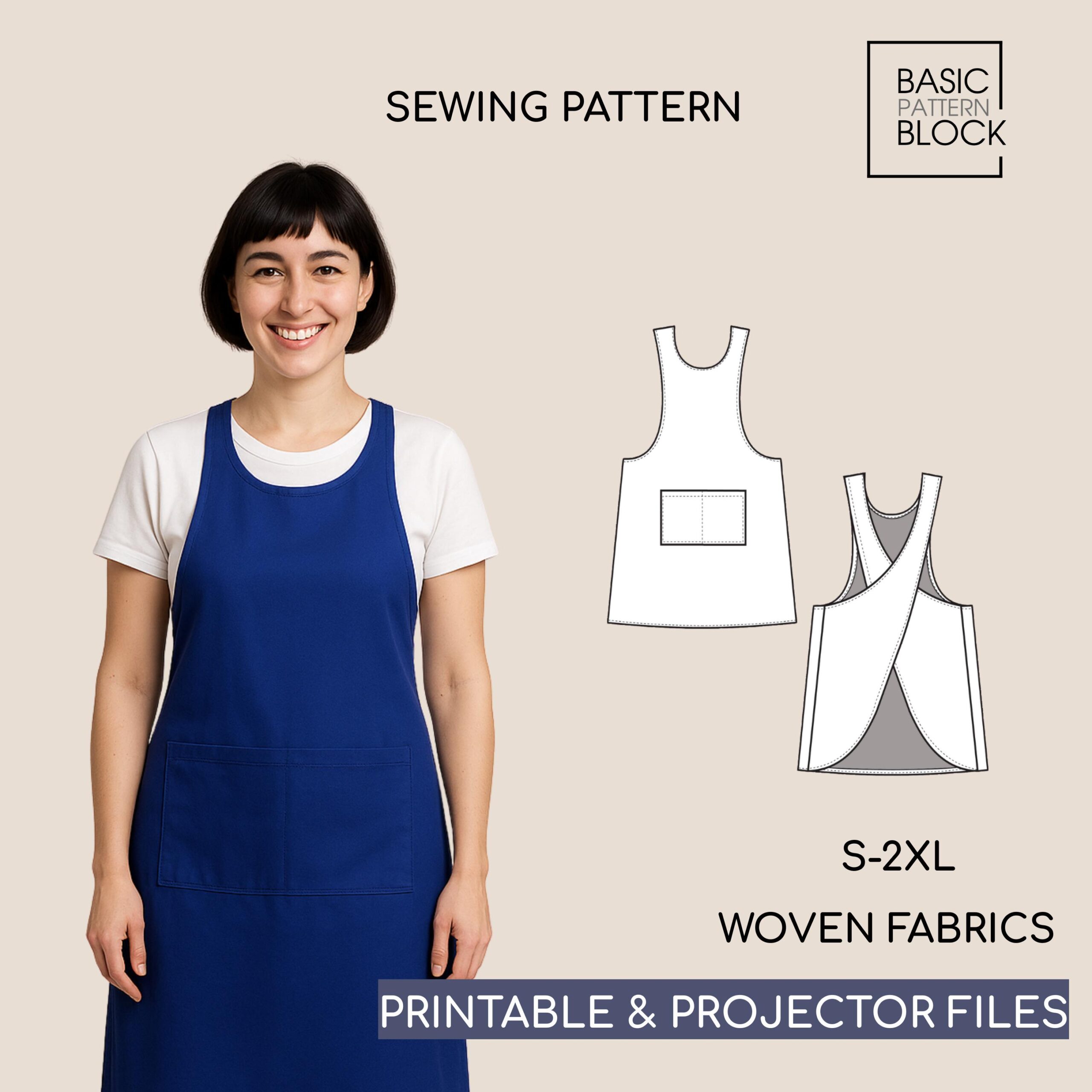 An application scenario or product detail of smock apron plus size - Image 15
